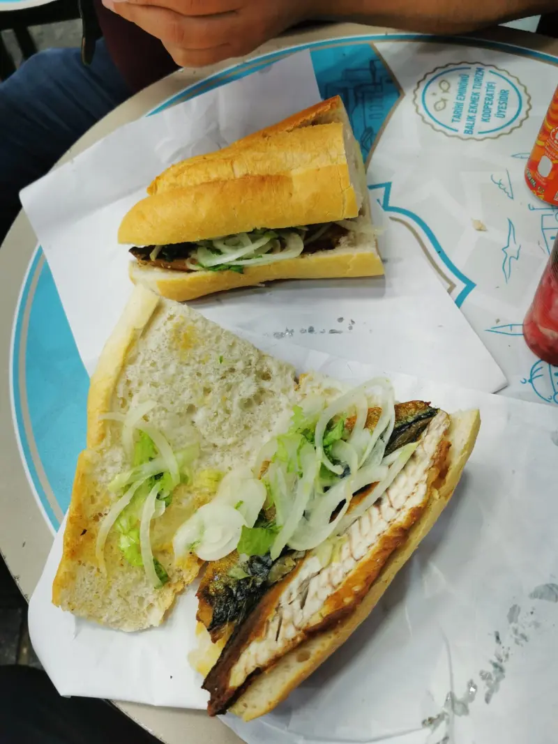 BBQ-Grillfisch Makrelen File Sanwich