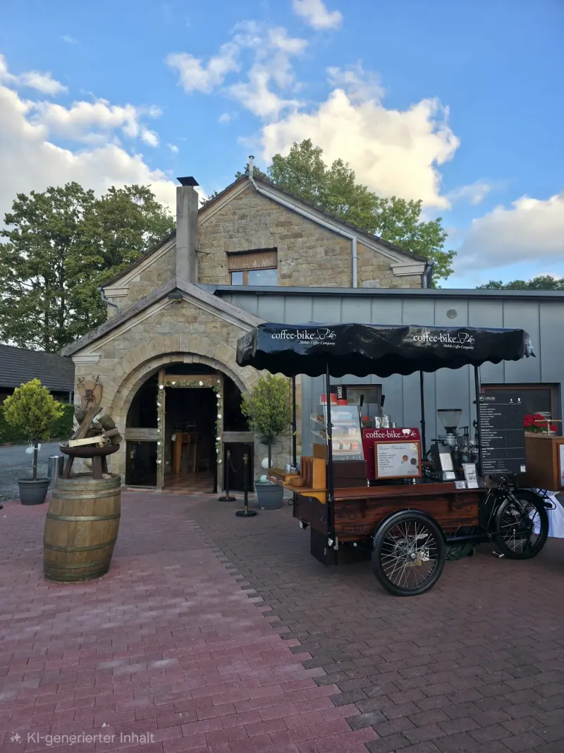 Coffee-Bike inkl. 1 Barista und Heißgetränkepauschale (3 Stunden)