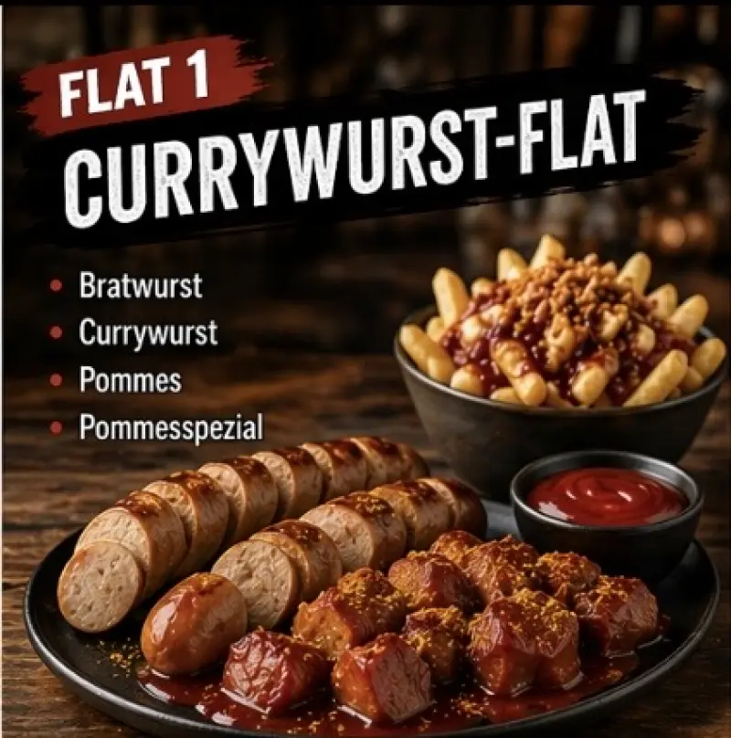 Premium-Currywurst Flat 1 