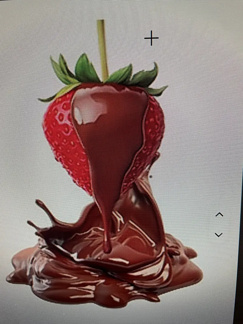 Frische Erdbeeren mit Schokolade vom Schokoladenbrunnen