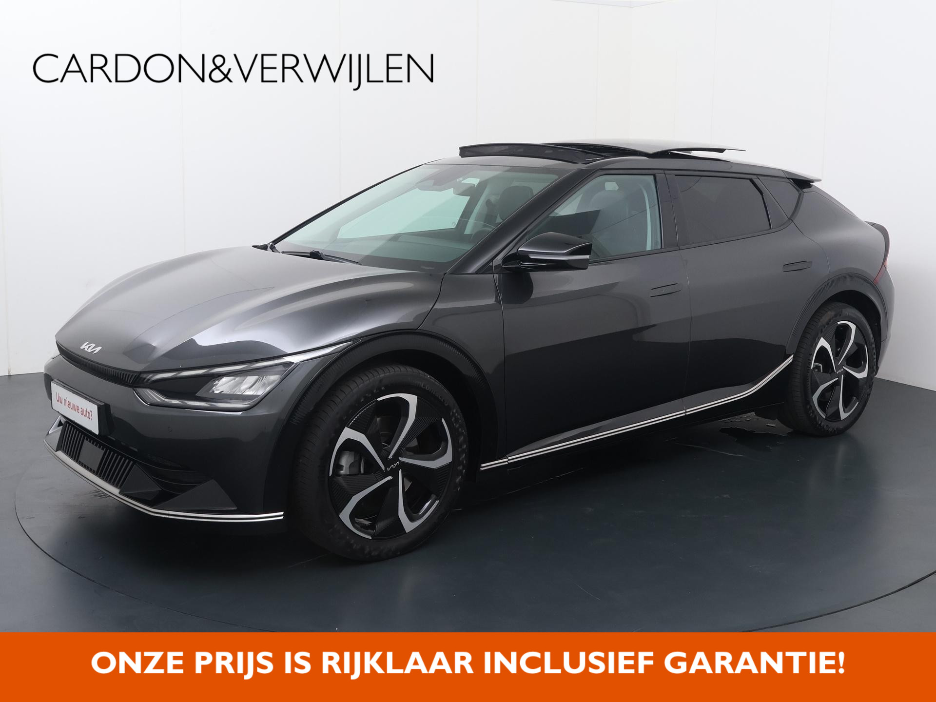 Kia EV6 Plus Advanced 77.4 kWh | SoH 100% | Panorama dak | Digitale cockpit | Automaat | Multifunctioneel stuurwiel | Cruise control | Laneassist | Flippers | Spraakbediening | Drivemode | Bluetooth | Navigatie | Apple Carplay - Androidauto | Dab+ | Kinderslot | Automatische achterklep | Inklapbare spiegels | Automatische verlichting | Climate | Stoel verwarming/Ventilatie | Stuurverwarming | Achteruitrijcamera | Autohold | Memoryseat | Meridian surround sound | Lm20'' |