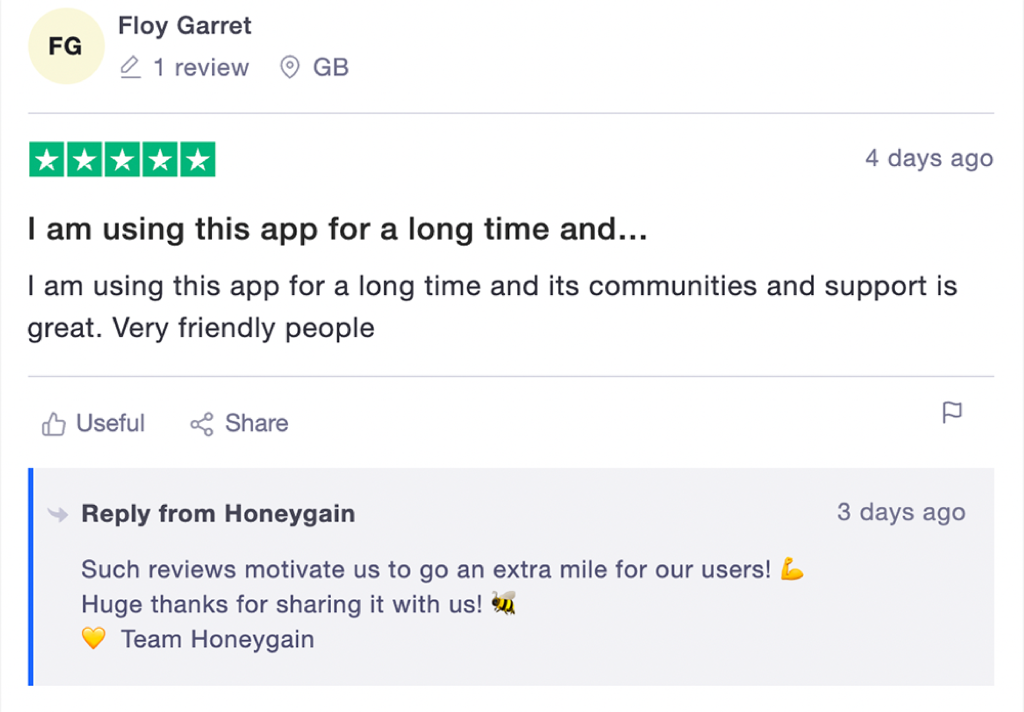 Floy Garret feedback