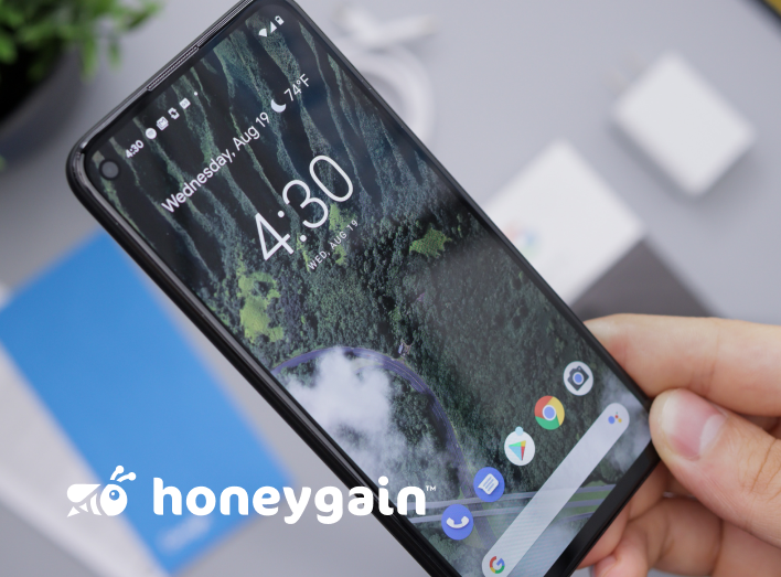 phone screen with android operating system
