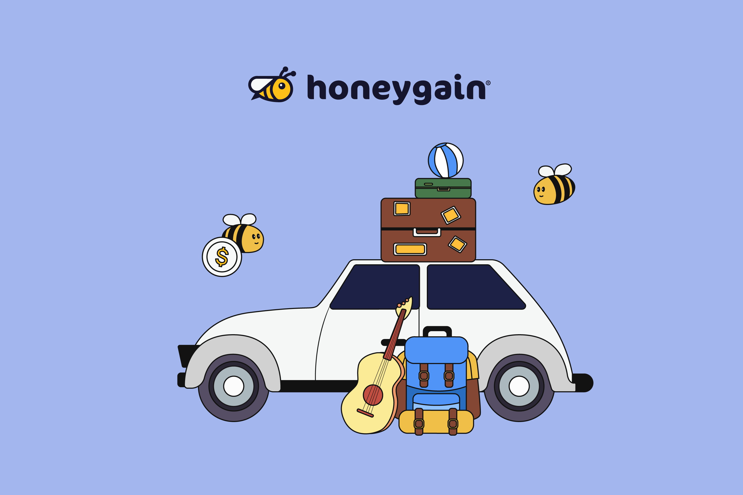 car with luggages