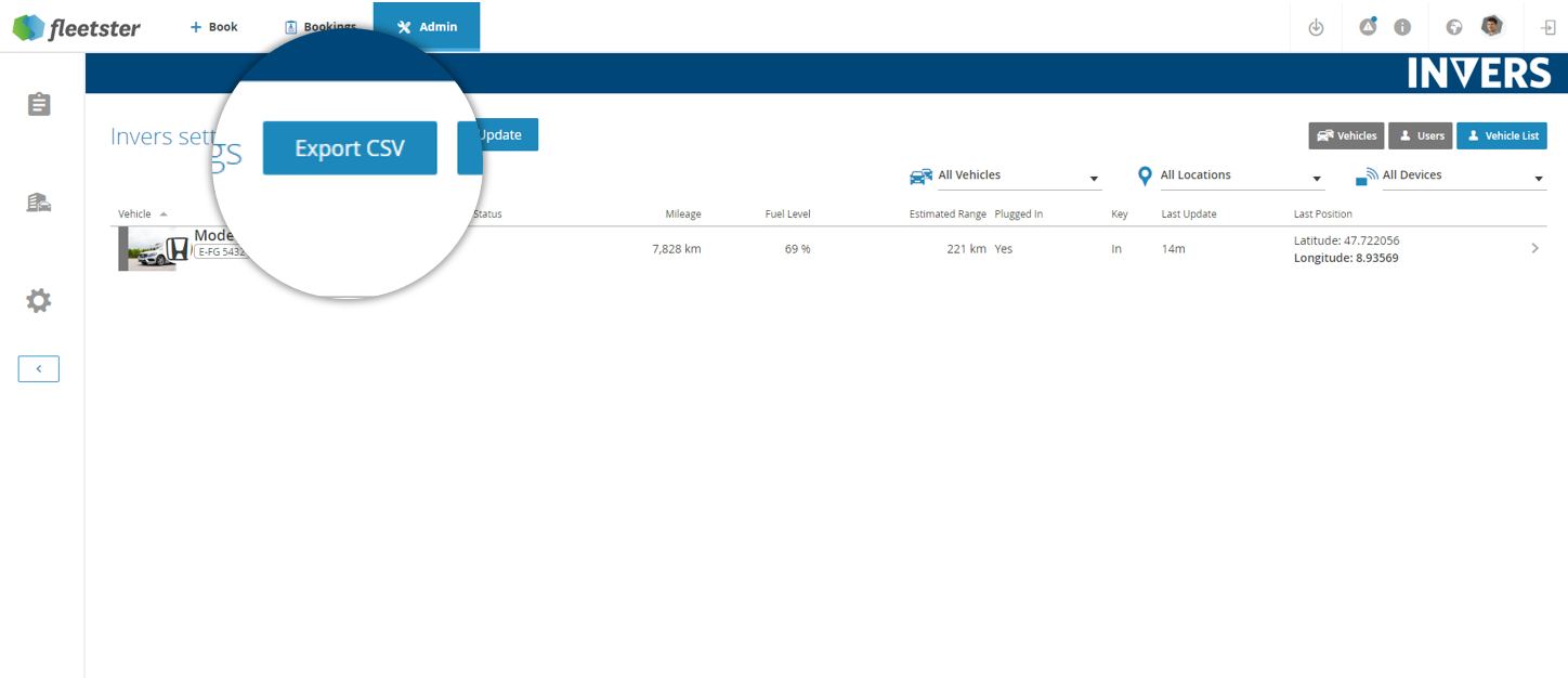 INVERS - EXPORT DEVICE INFORMATION