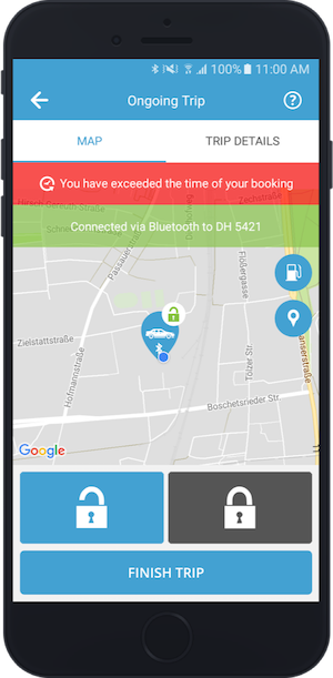 Mobile Verspätungsanzeige