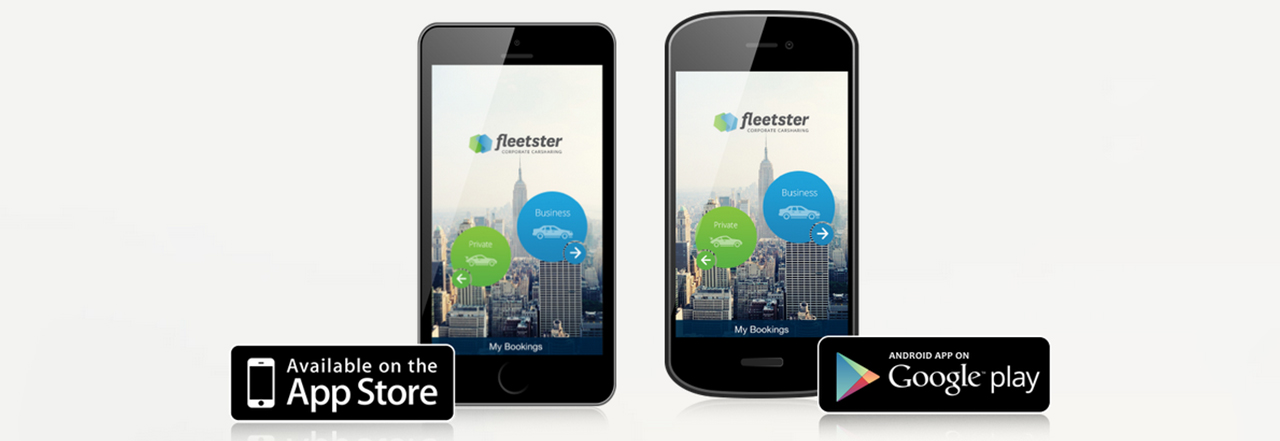 fleetster app, fleetster system, corporate carsharing app