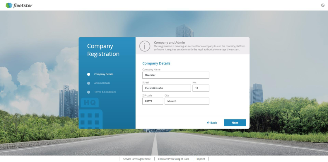 Improved company registration process