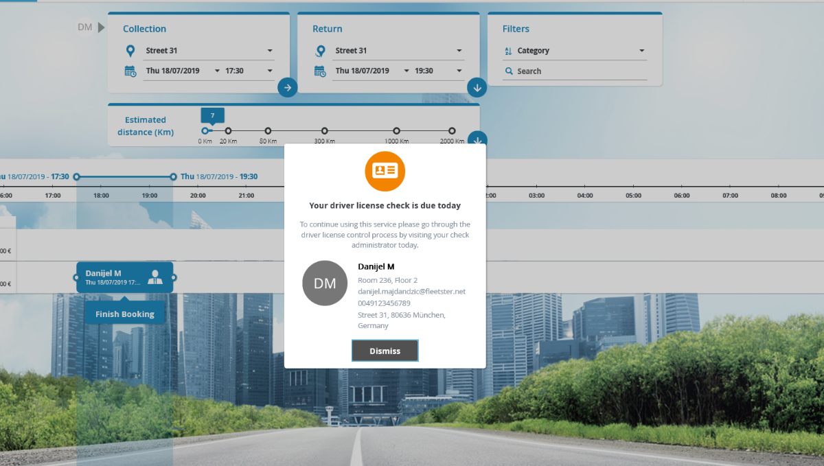 Driver License Control: Control Admin Details now visible