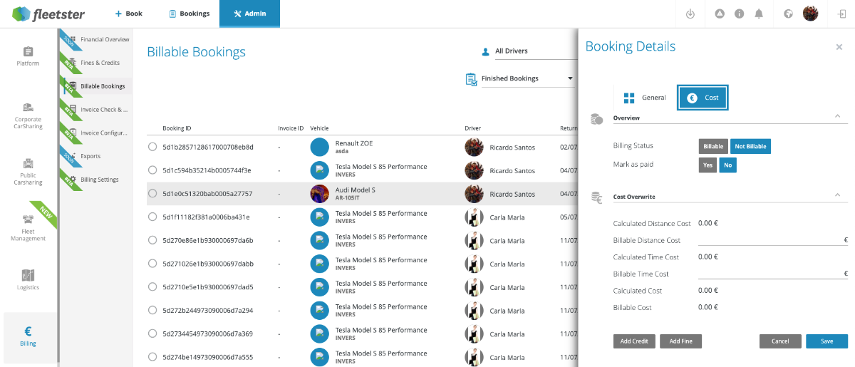 Billing: Performance Improvement for Fines & Credits
