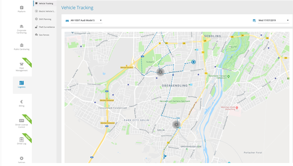 Vehicle Tracking: New icons for trips