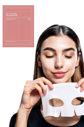 Şeffaflaşan Cilt Maskesi Bio Collagen Real Deep Nemlendiren Gözenek Küçülten Onaran Yüz Maskesi