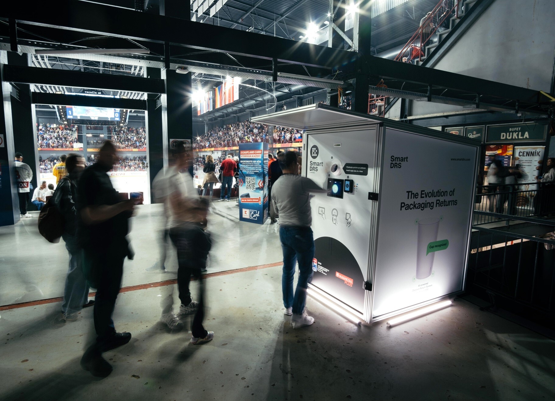 Automated reusable cups drive waste reduction at international championship