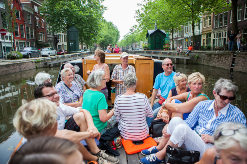 Tour across the Gouda canals