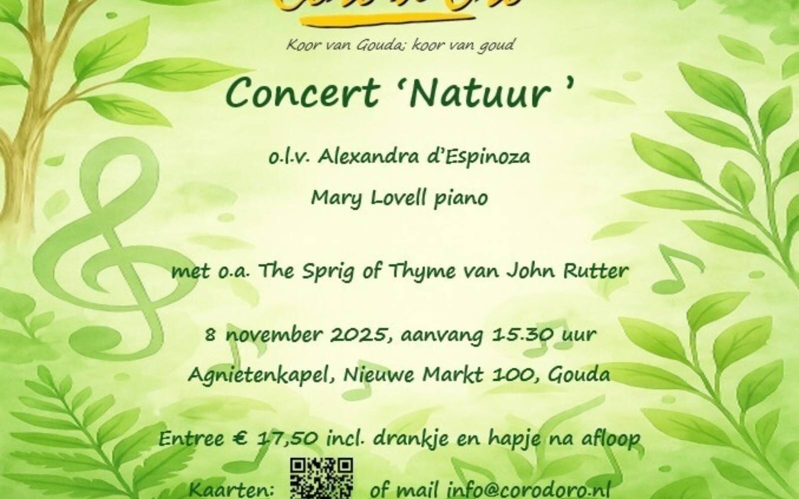 	Coro d’Oro | Concert ‘Natuur’