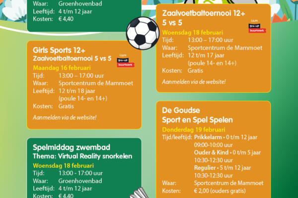 Flyer Voorjaar 2026 activiteiten