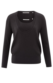 Gerippter Pullover mit lockerer Passform & passendem Tanktop