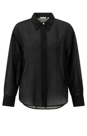 Bluse mit verdeckter Knopfleiste