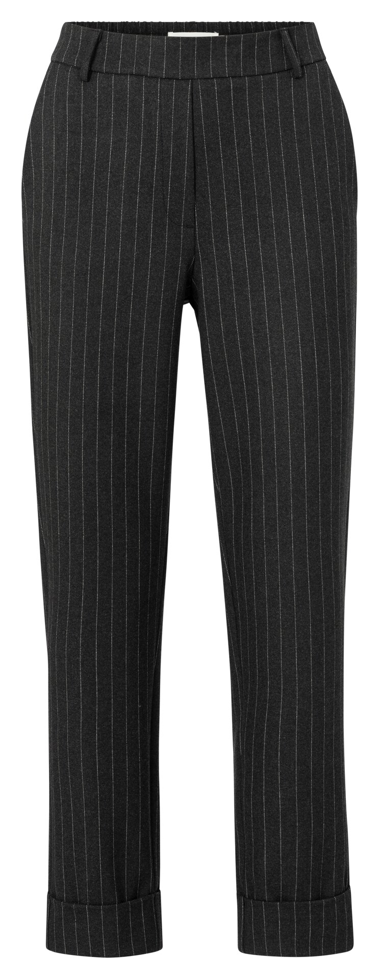 Hose mit Nadelstreifen, elastischem Bund und Taschen