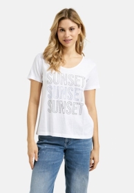Damen T-Shirt mit Strassprint