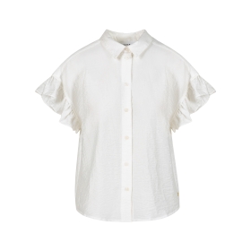 BLUSE MIT RÜSCHENÄRMELN