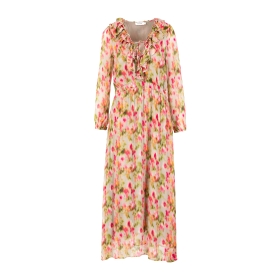 Kleid im Blumenfadedruck