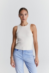 Figurbetontes Rundhals-Tanktop