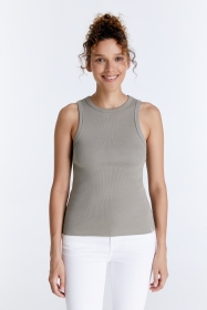 Figurbetontes Rundhals-Tanktop
