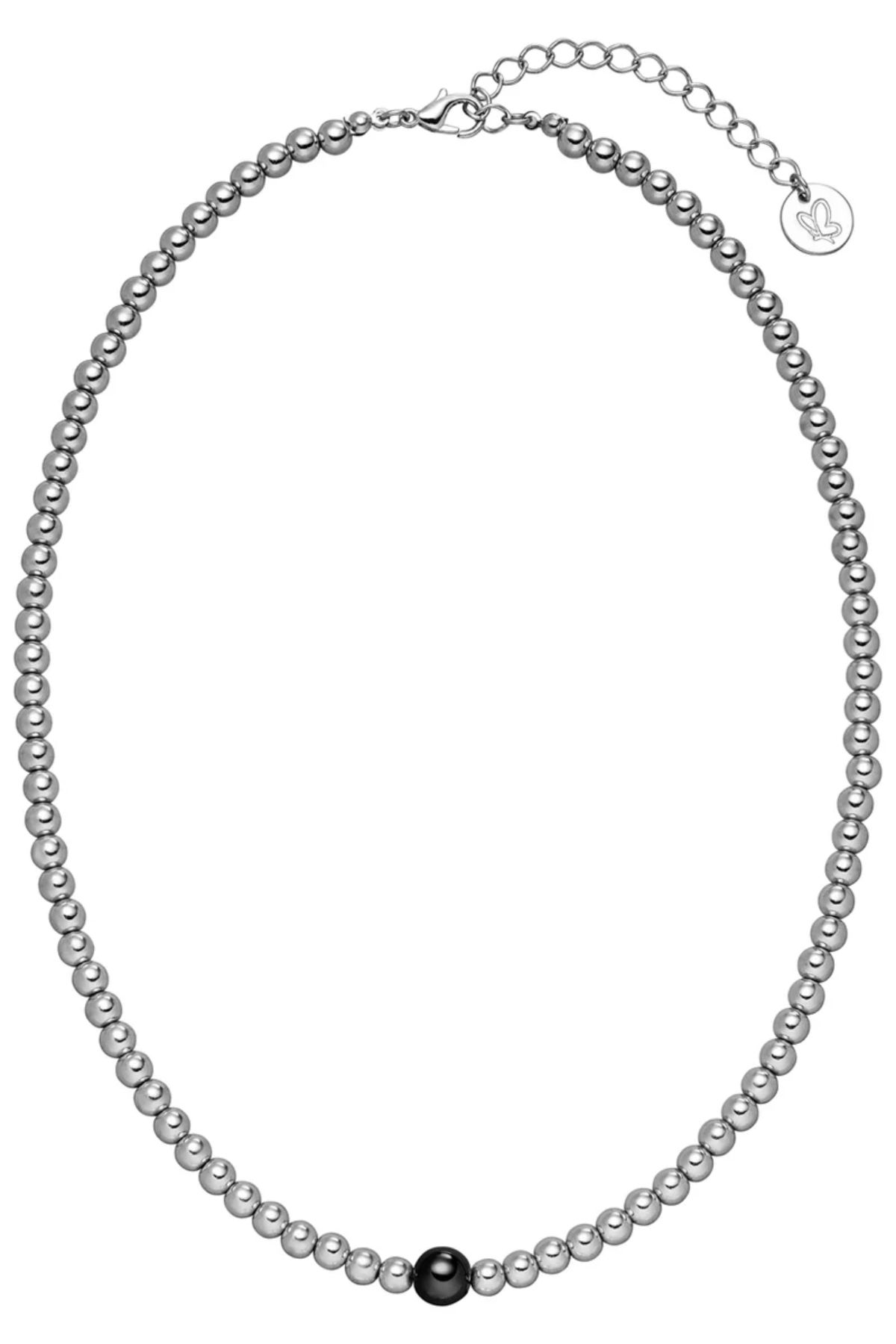 Halskette mit midnight glow perle - 5mm