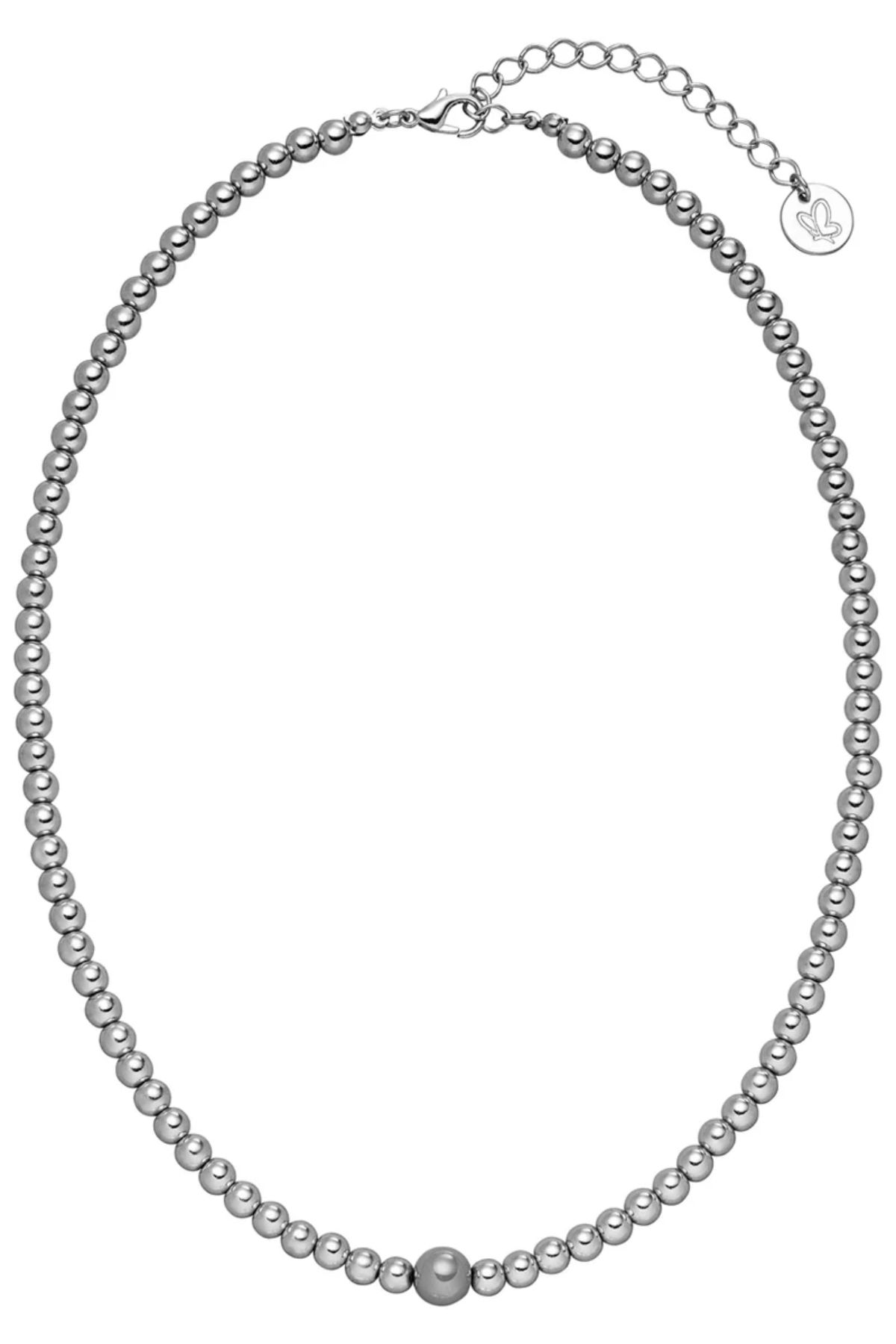 Halskette mit silver glow perle - 5mm