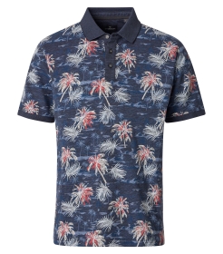 Polo-Shirt mit floralem Allover-Print
