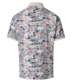 Polo-Shirt mit floralem Allover-Print