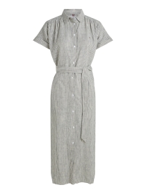 Midi-Hemdkleid aus reinem Leinen