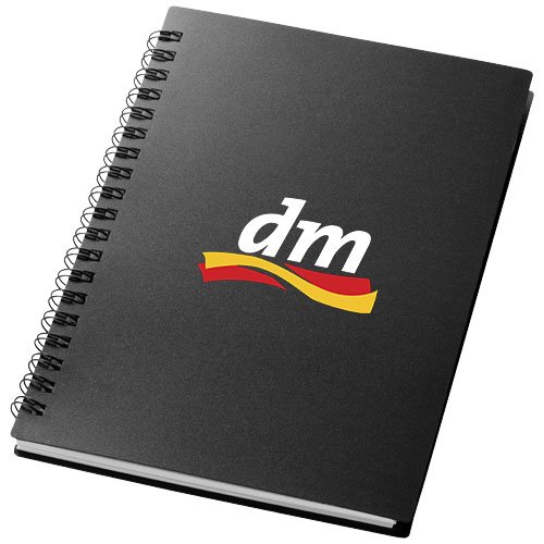 Duchess A6 Notizbuch Mit Spiralbindung Schwarz Bedrucken Werbezeichen