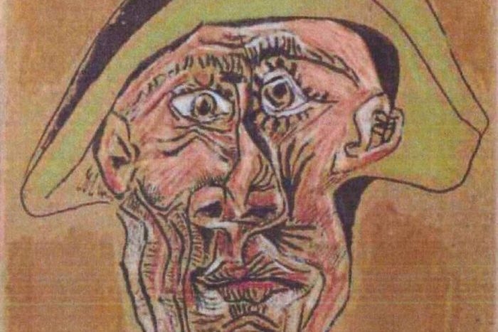 Pablo Picasso "Głowa arlekina" 1972 r.