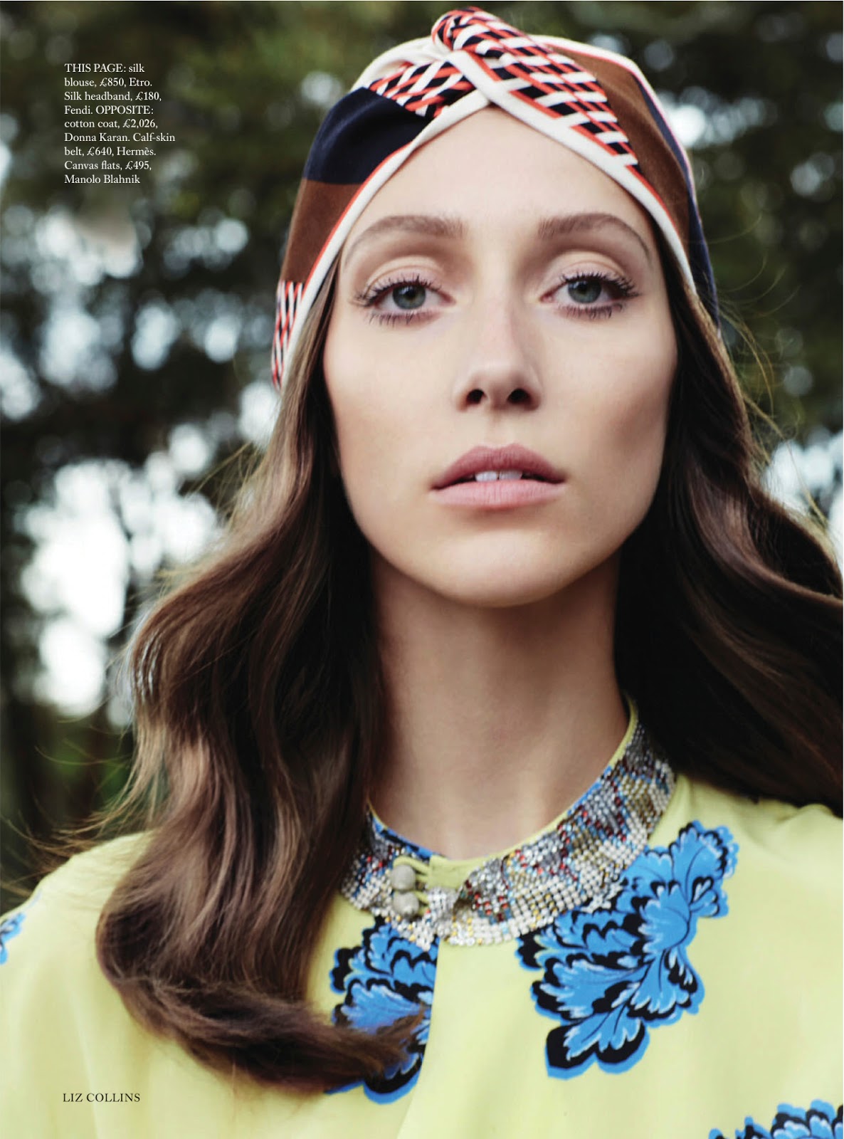 Prints Charming - Liz Collins fotografuje Alanę Zimmer dla Harper's Bazaar UK