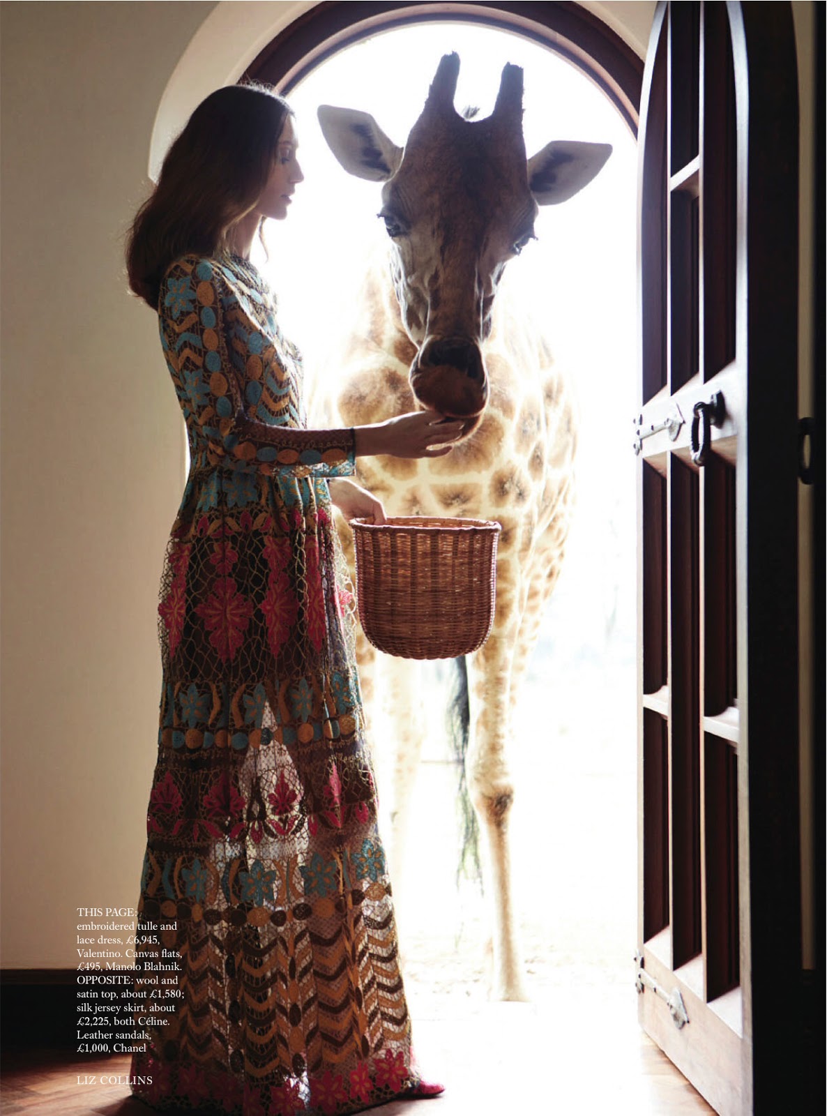 Prints Charming - Liz Collins fotografuje Alanę Zimmer dla Harper's Bazaar UK