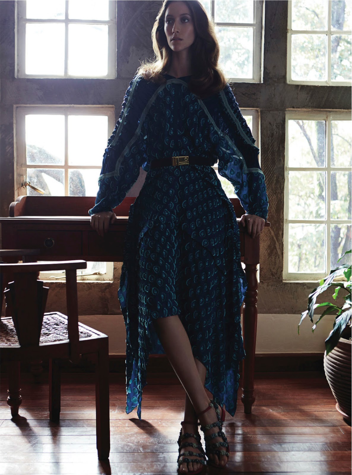 Prints Charming - Liz Collins fotografuje Alanę Zimmer dla Harper's Bazaar UK