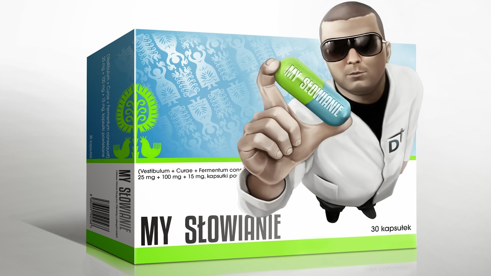 Opakowanie leku z teledysku "My Słowianie" Donatana i Cleo