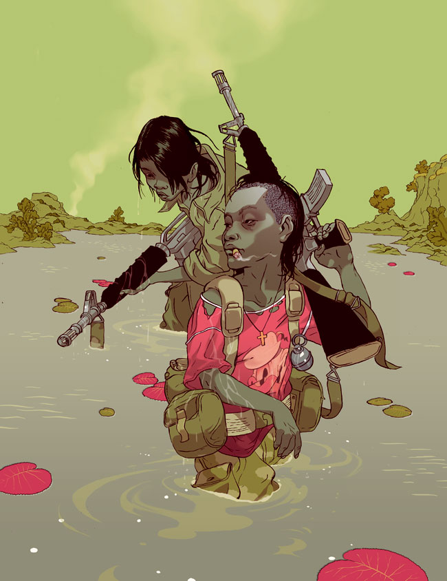 ‘From God’s Mountain’ (Gallery Edition) by Tomer Hanuka Wymiary: 43 x 56 cm Limitowana seria 6 sztuk Giclee Printed by Static Medium $80