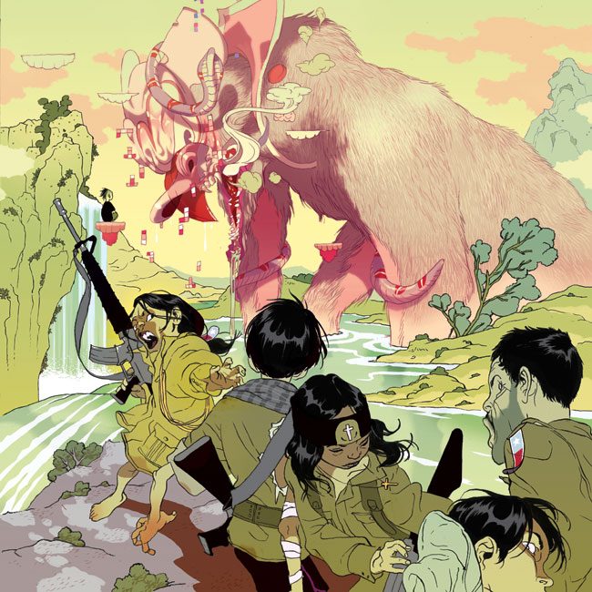 ‘Beast’ (Gallery Edition) by Tomer Hanuka Size 56 x 56 cm Seria limitowana: 6 sztuk Giclee Printed by Static Medium $80