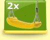 2 Kunststoffsitz gelb