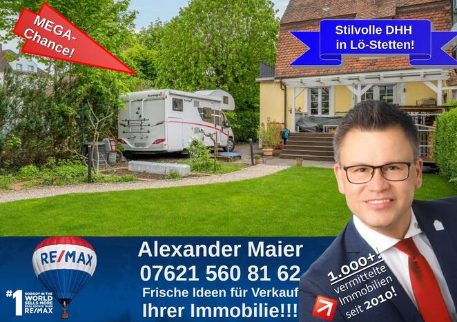 Charmante Doppelhaushlfte mit groem Garten in Toplage von Lrrach-Stetten