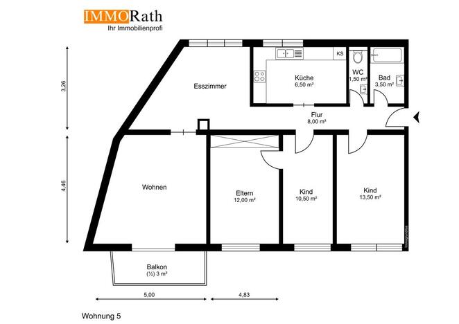 IMMORath.de - 4-Zimmer Wohnung mit Panoramablick - Provisionsfrei!