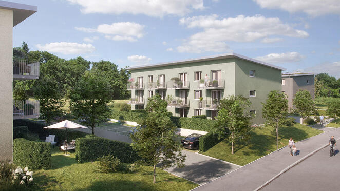 Gartenwohnung mit West-Terrasse