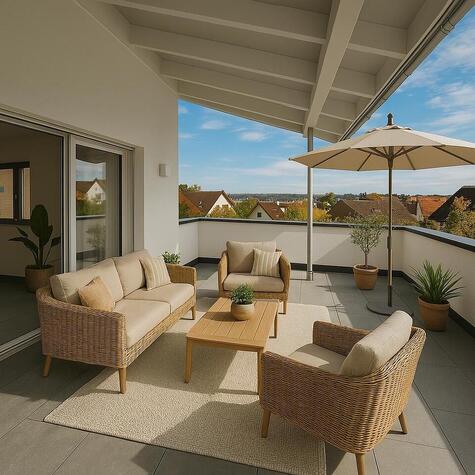 Exklusive Penthousewohnung mit Blick ber Ettenheim-Altdorf