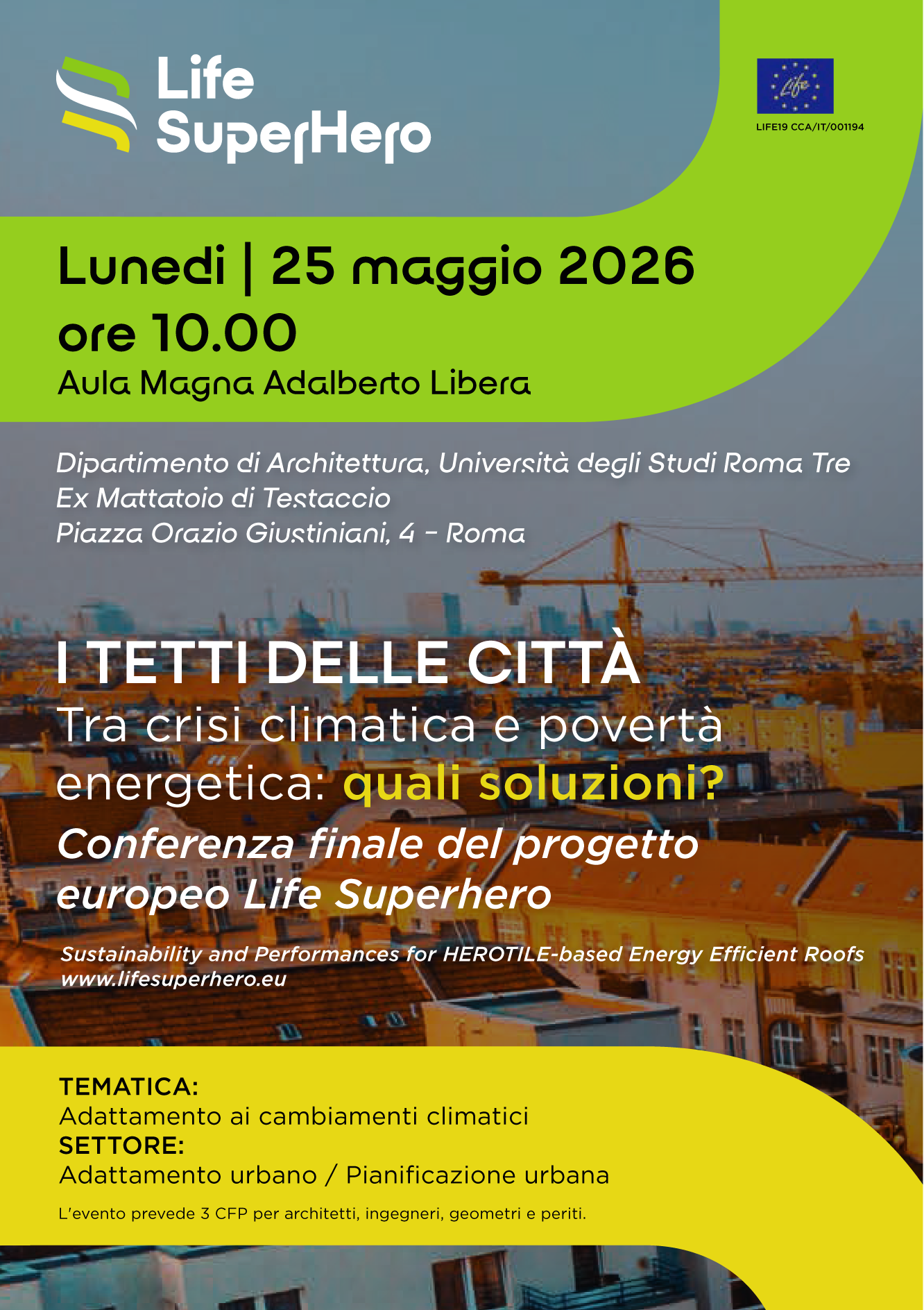 A Roma la conferenza “I tetti delle città”: istituzioni e filiera a confronto sulle coperture sostenibili