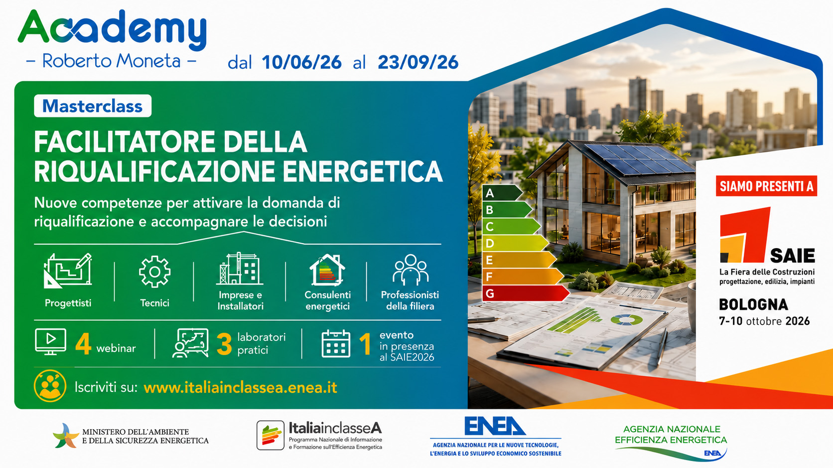 Nasce la Masterclass di ENEA “Facilitatore della riqualificazione energetica”: un progetto formativo per sviluppare le competenze necessarie per affrontare il mercato post-incentivi