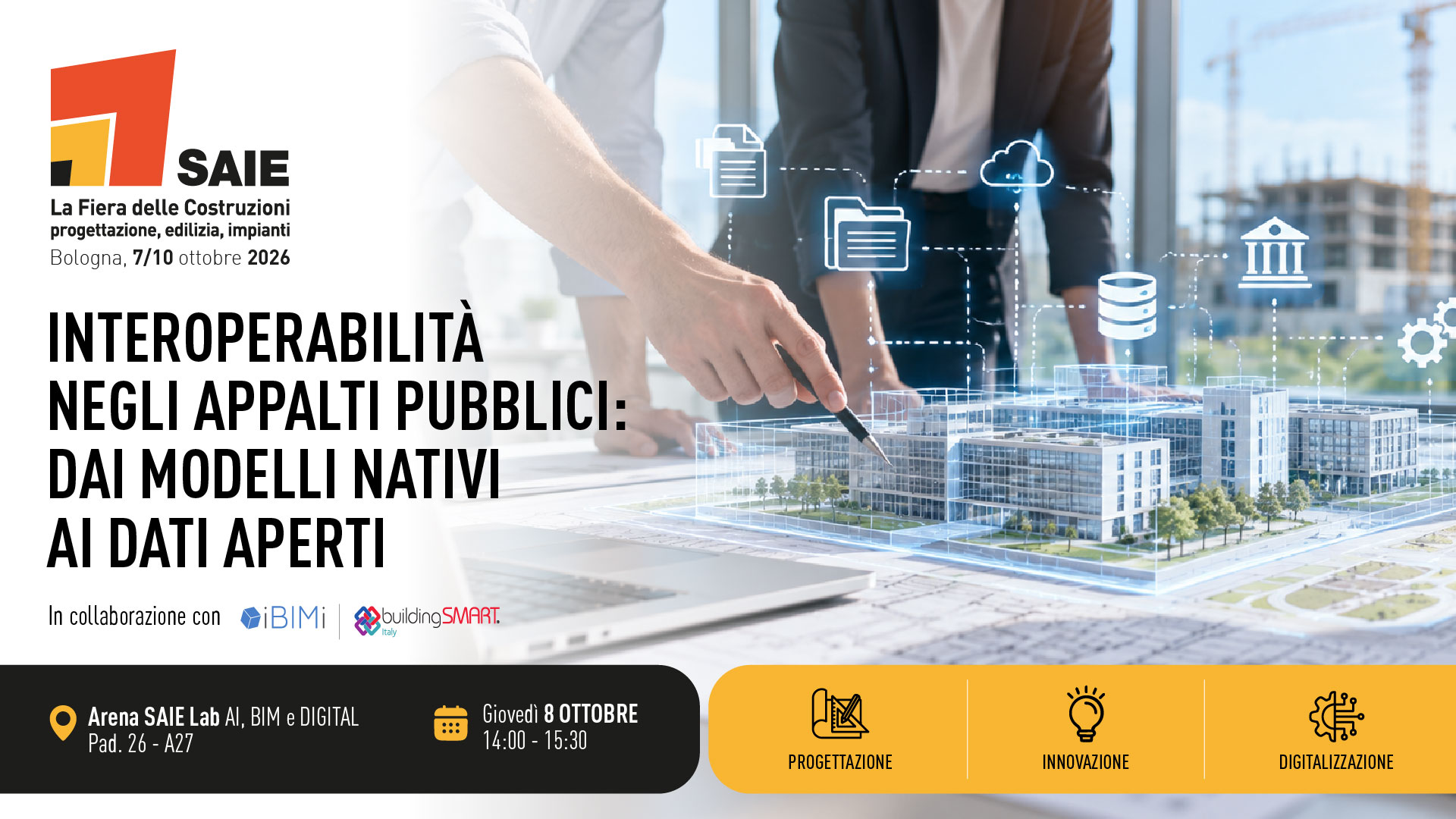 Interoperabilità negli appalti pubblici: dai modelli nativi ai dati aperti. Come garantire la continuità informativa tra progettazione, costruzione e gestione senza imporre un unico software.