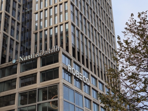 A picture of the Robeco building on my first workday